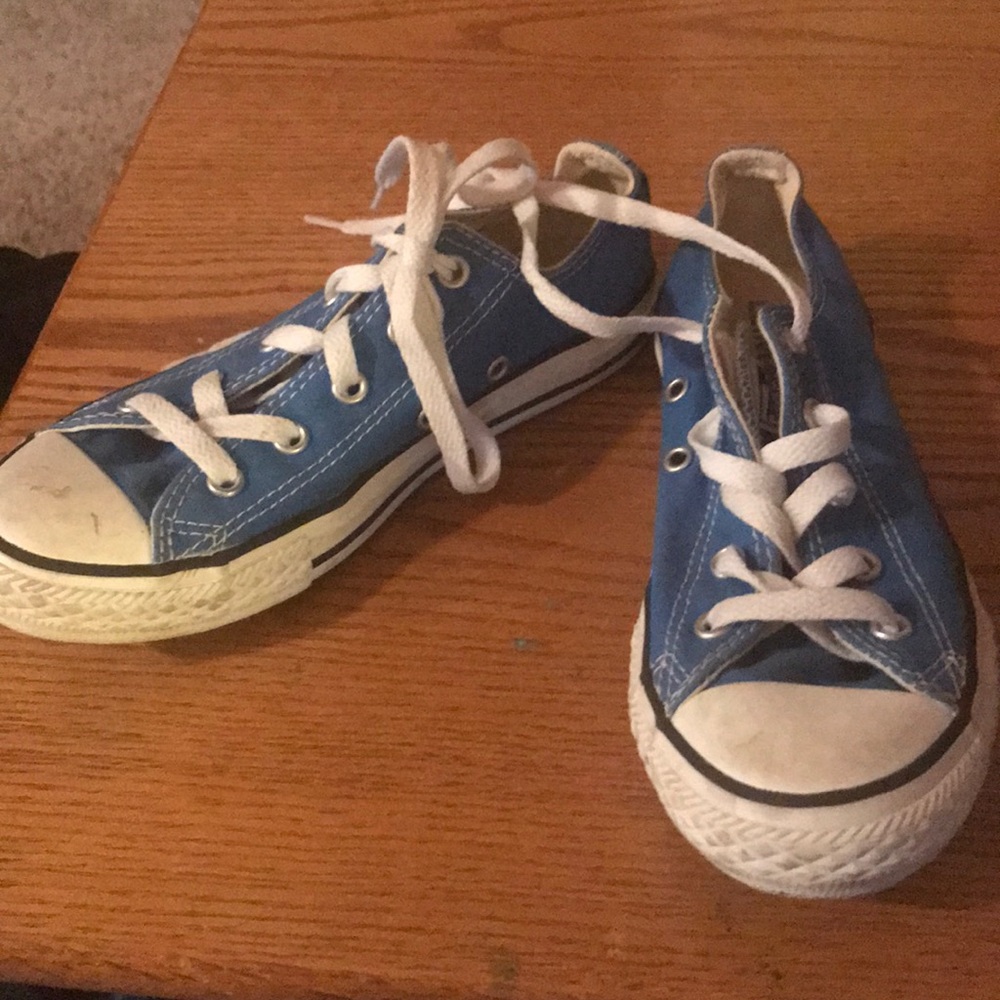 Converse all star blue kids size 2